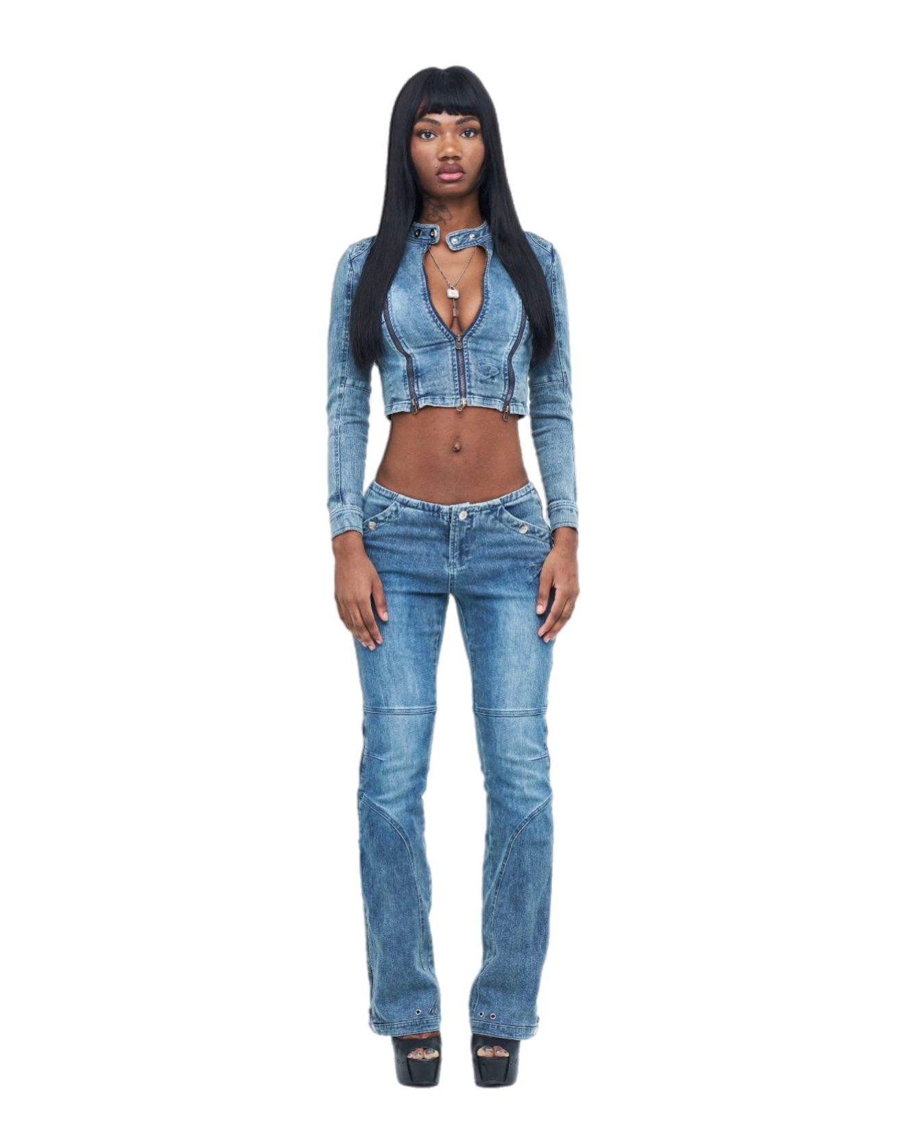 PLEIN SUD JEANS Y2K ドレープ ジャージー スカート 36 MODULAR PANTS – TORDROBES