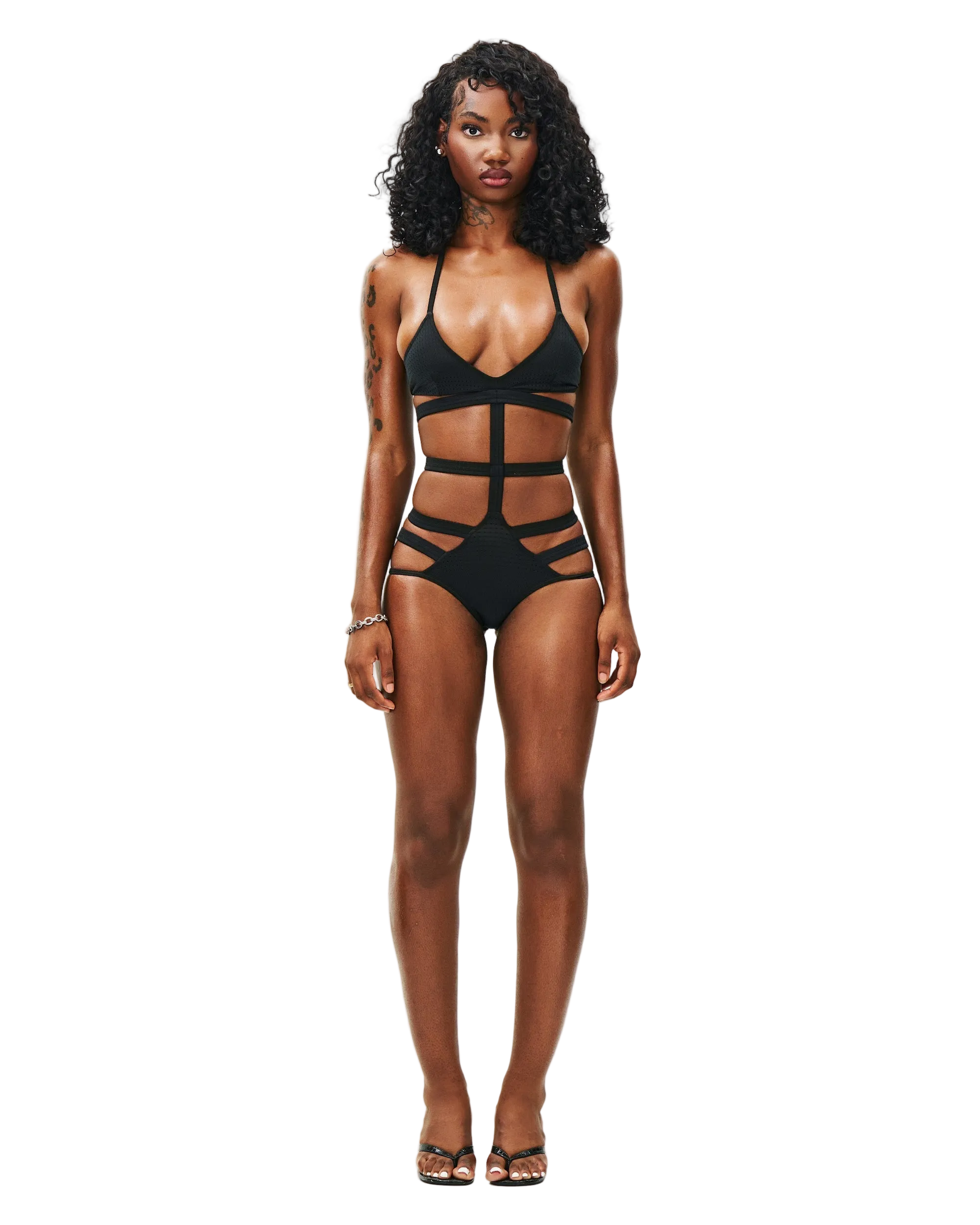 MONOKINI NETTED SWIMSUIT