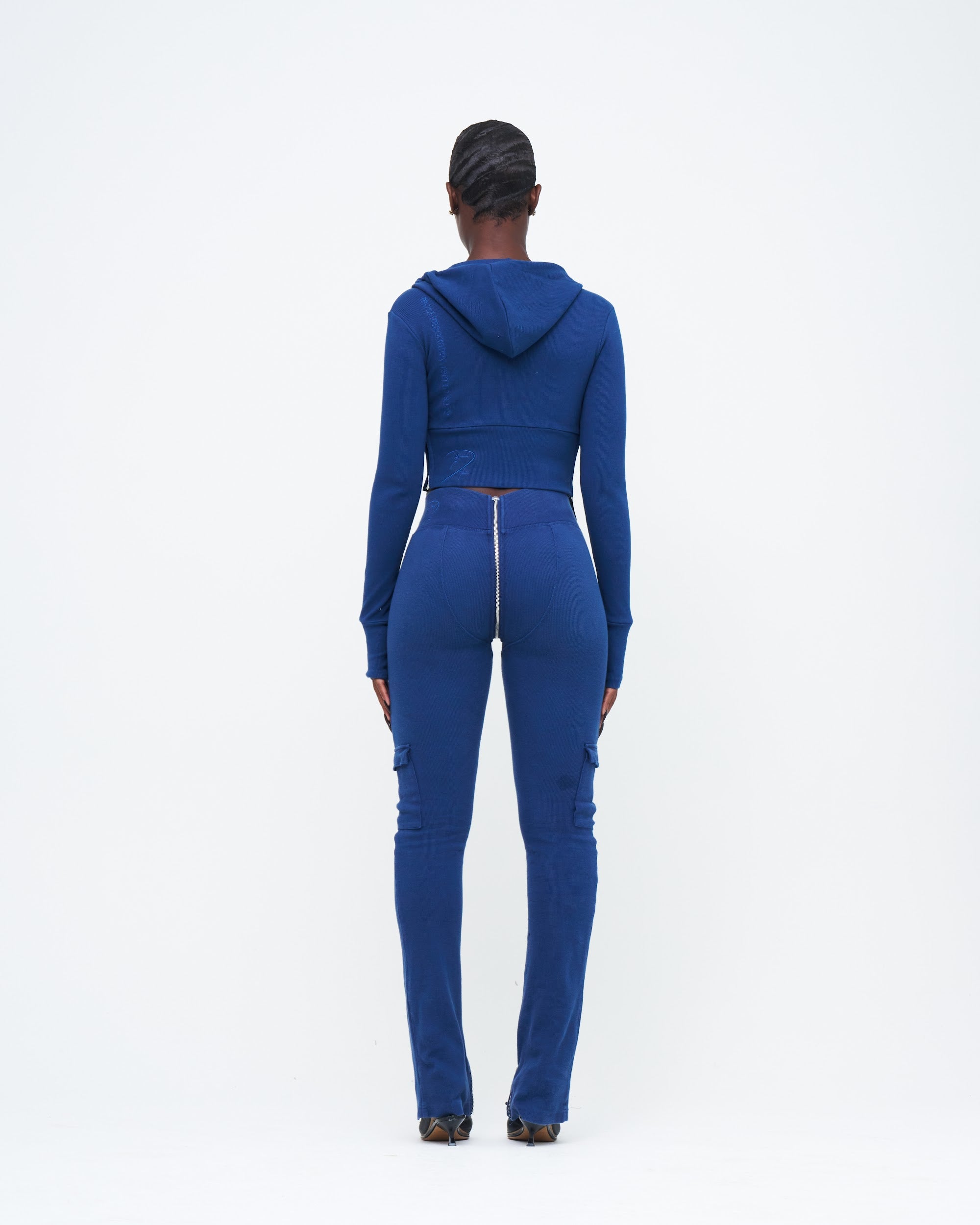 NAVY UZIP PANTS
