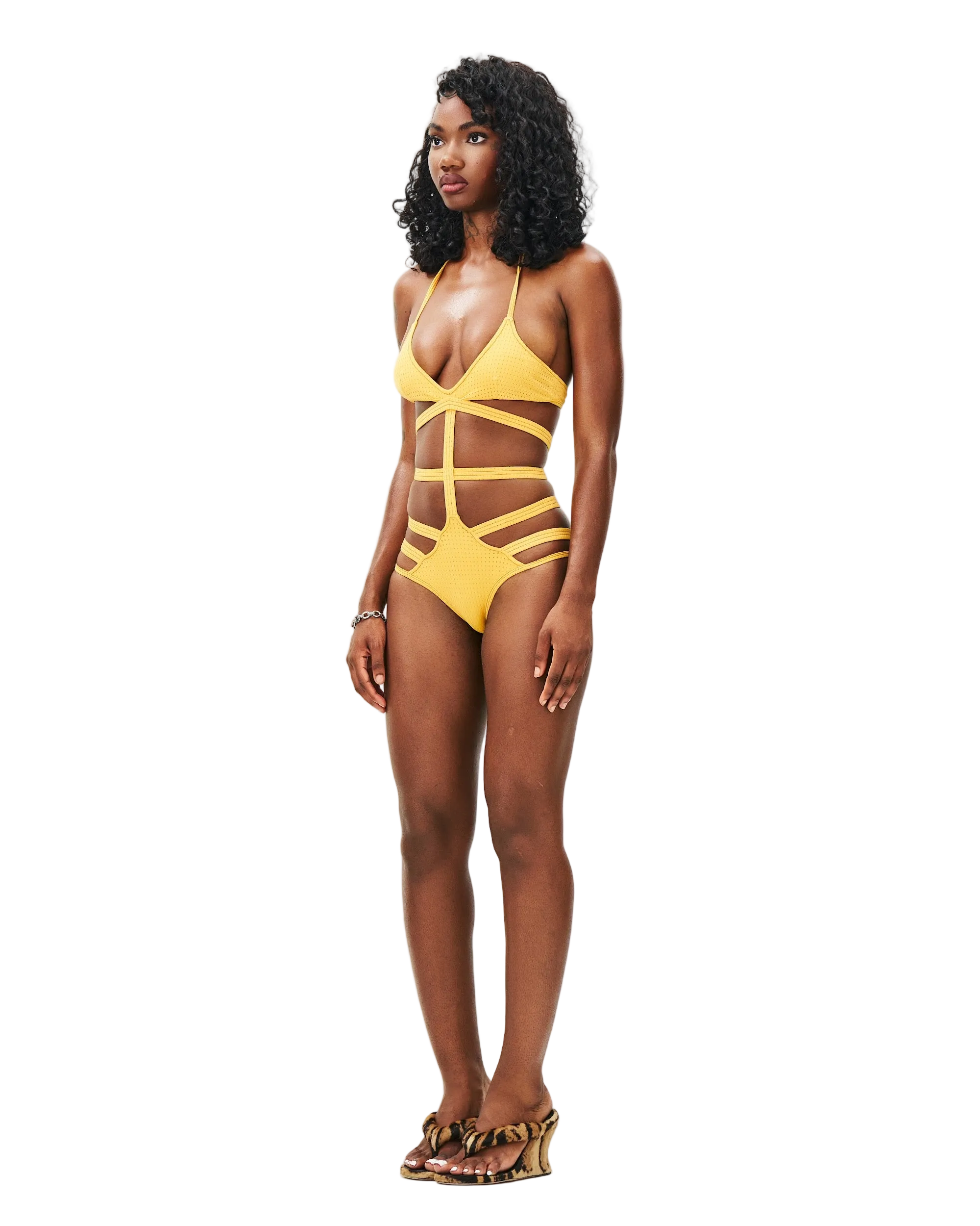 MONOKINI NETTED SWIMSUIT
