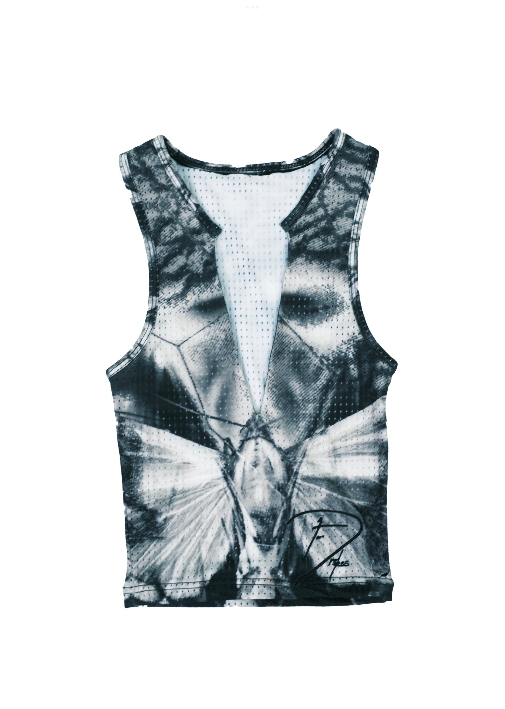 BLACK METAMORPHOSIS MESH TANK