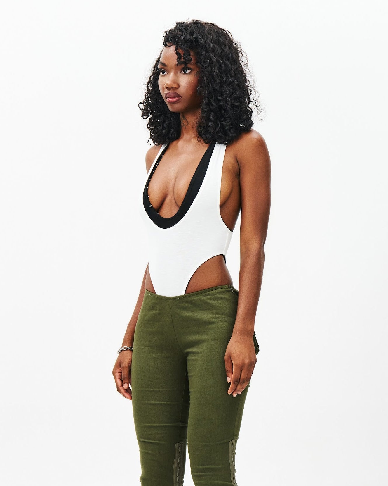 LAYERED PLUNGE BODYSUIT