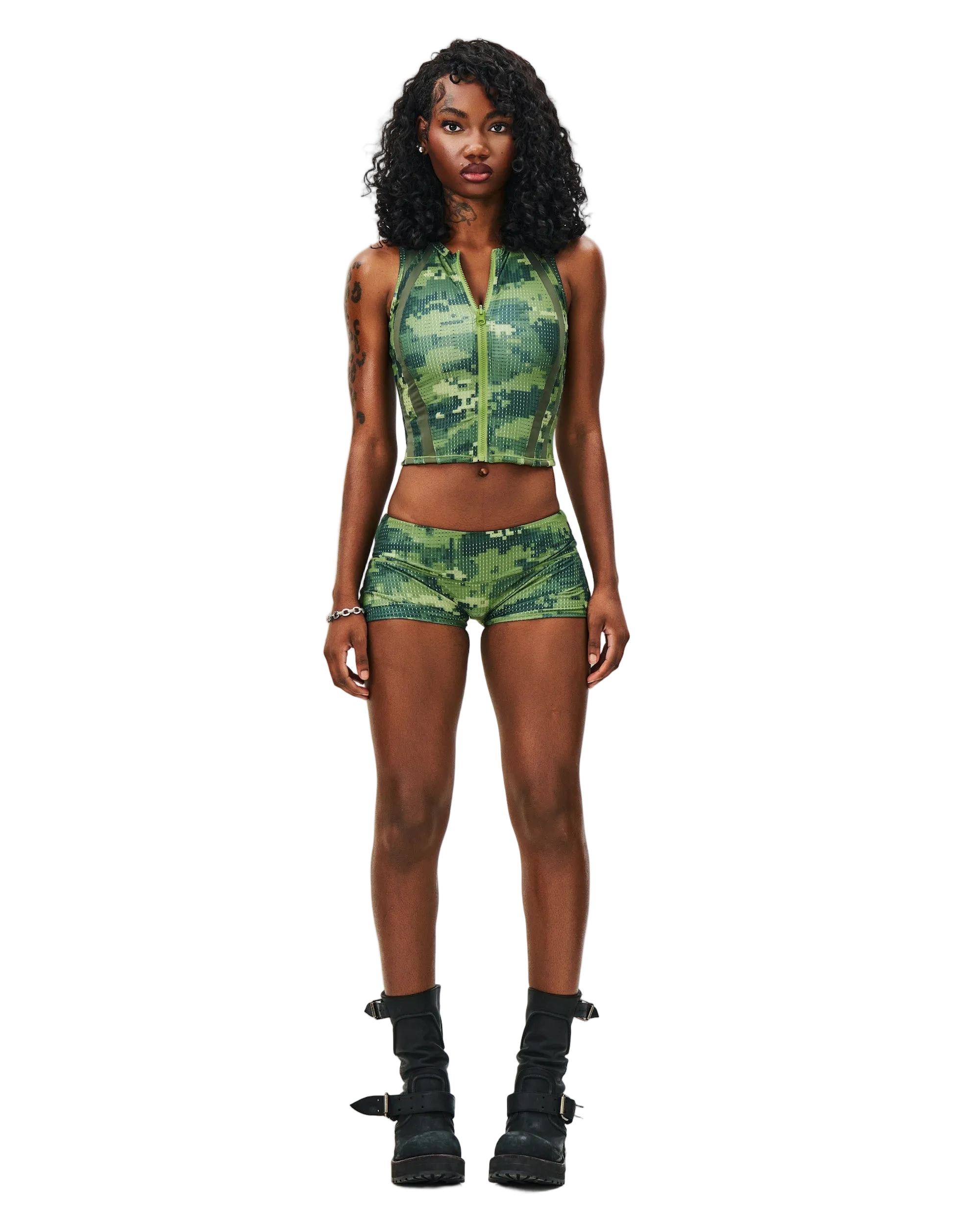 REVERSIBLE NETTED SHORTS