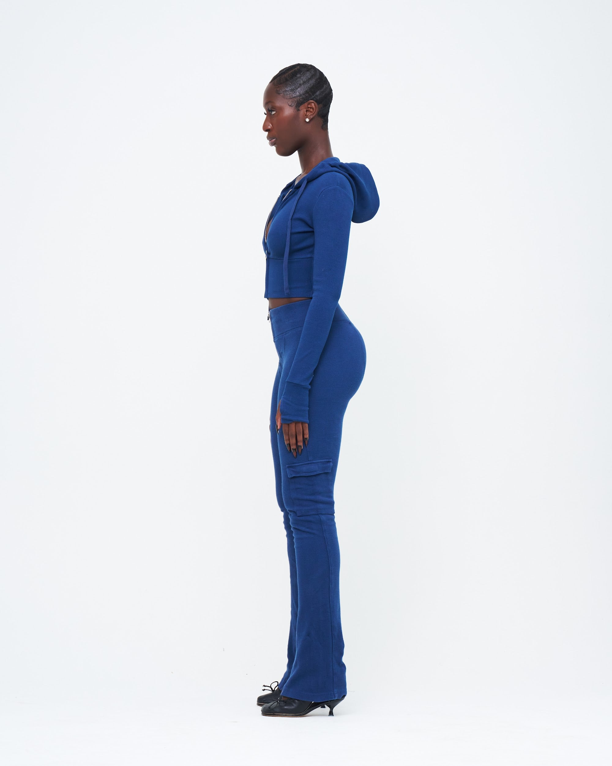NAVY UZIP PANTS