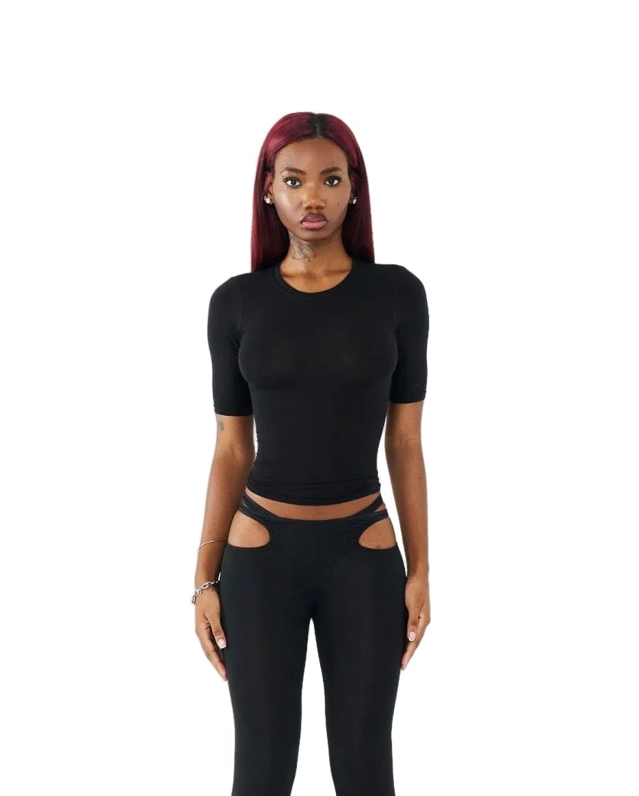 CREW QUARTERED TEE