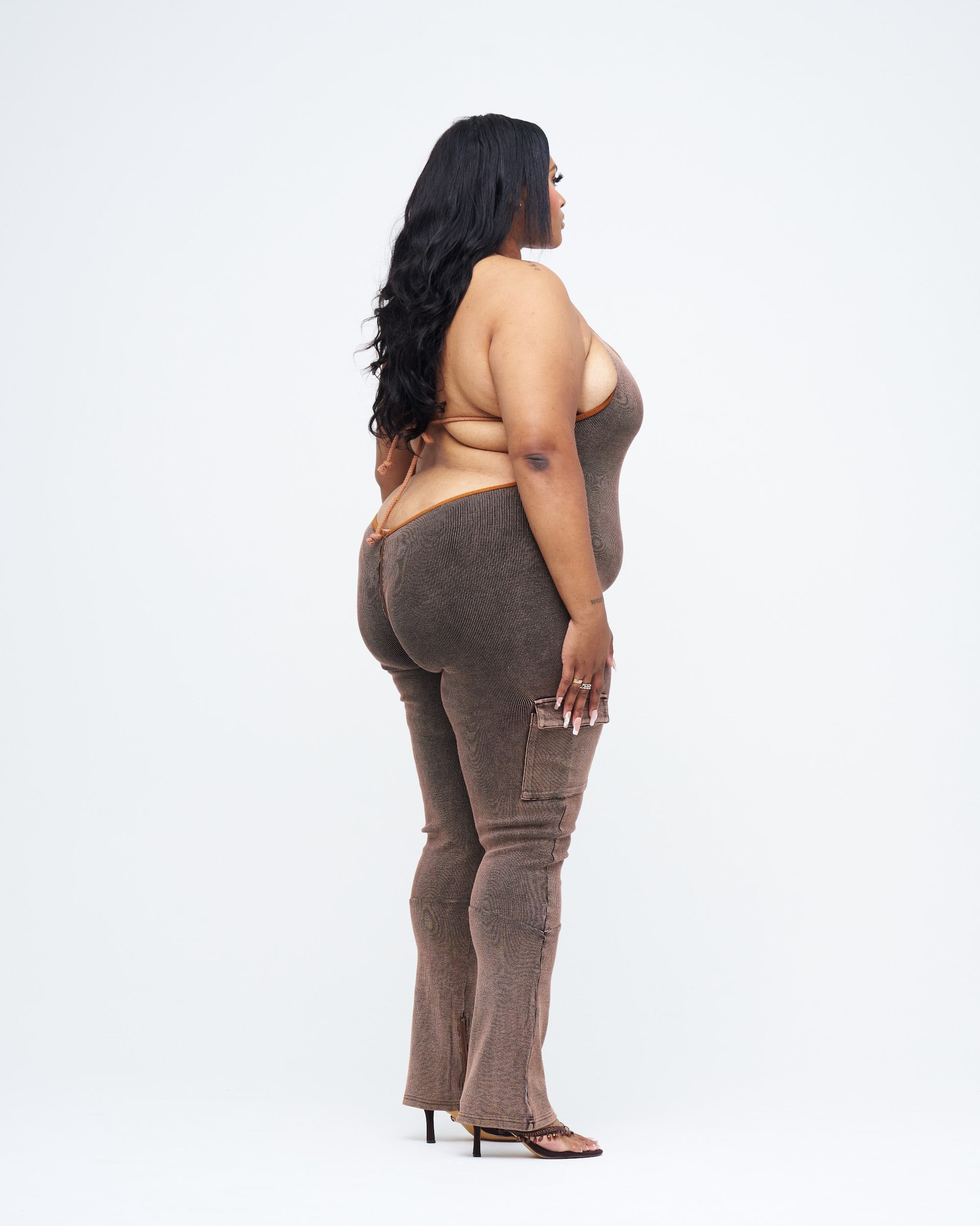 RUSTED UZIP JUMPSUIT