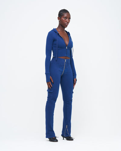 NAVY UZIP PANTS