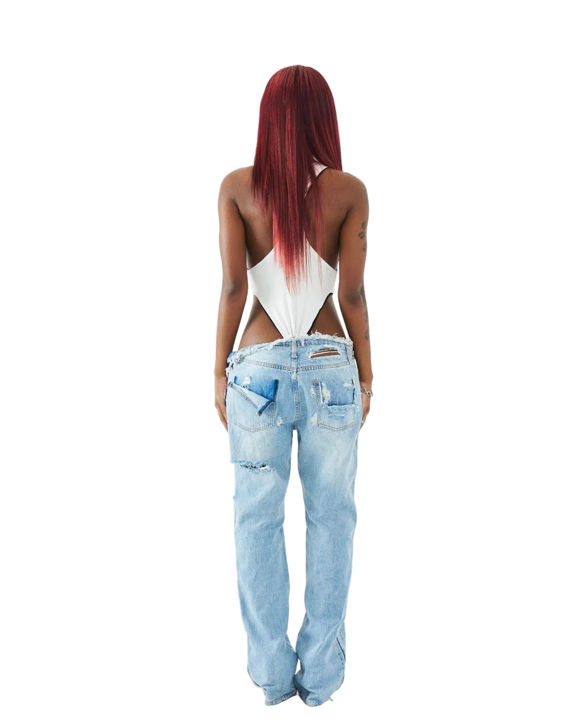 LAYERED PLUNGE BODYSUIT