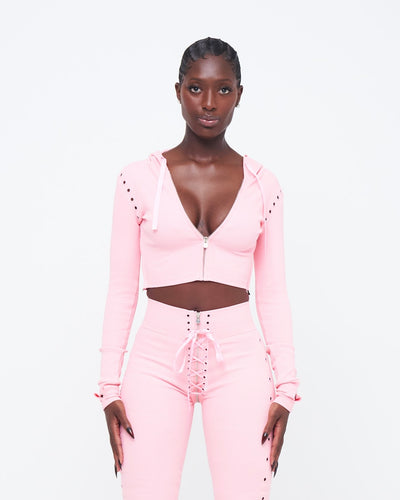 BLUSH PINK UZIP JACKET