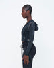 CHARCOAL STONE-WASHED UZIP JACKET