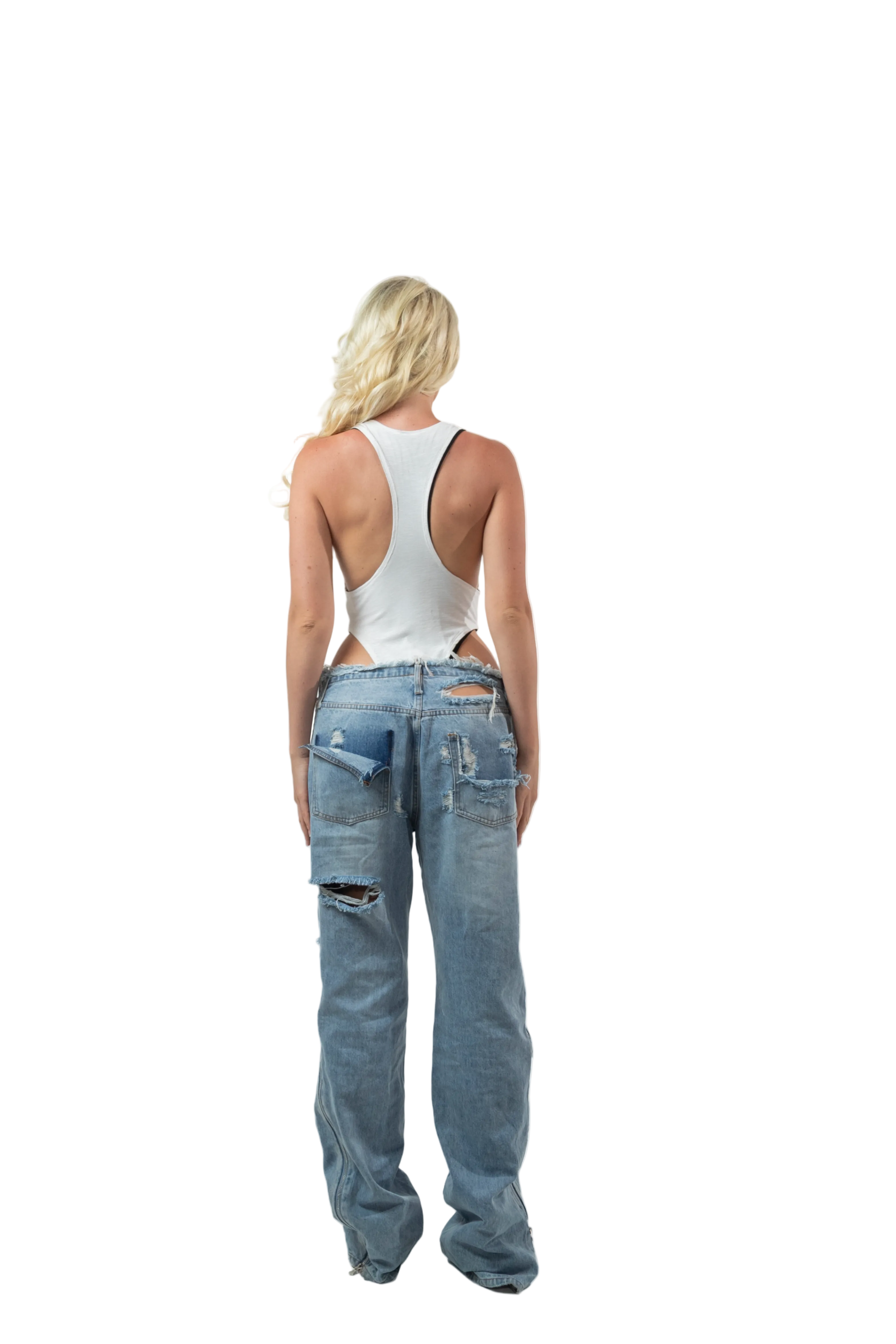 LAYERED PLUNGE BODYSUIT