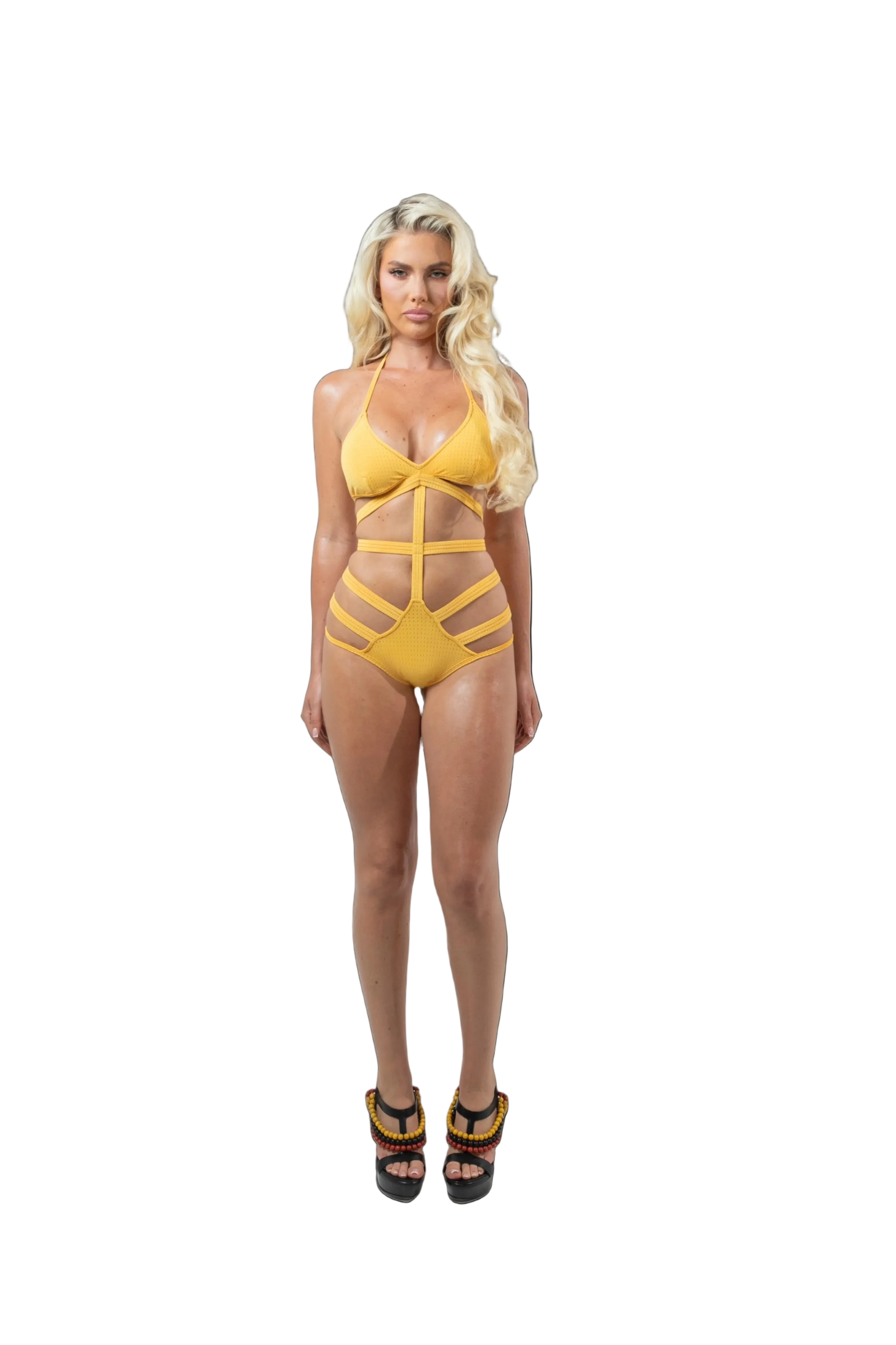 MONOKINI NETTED SWIMSUIT