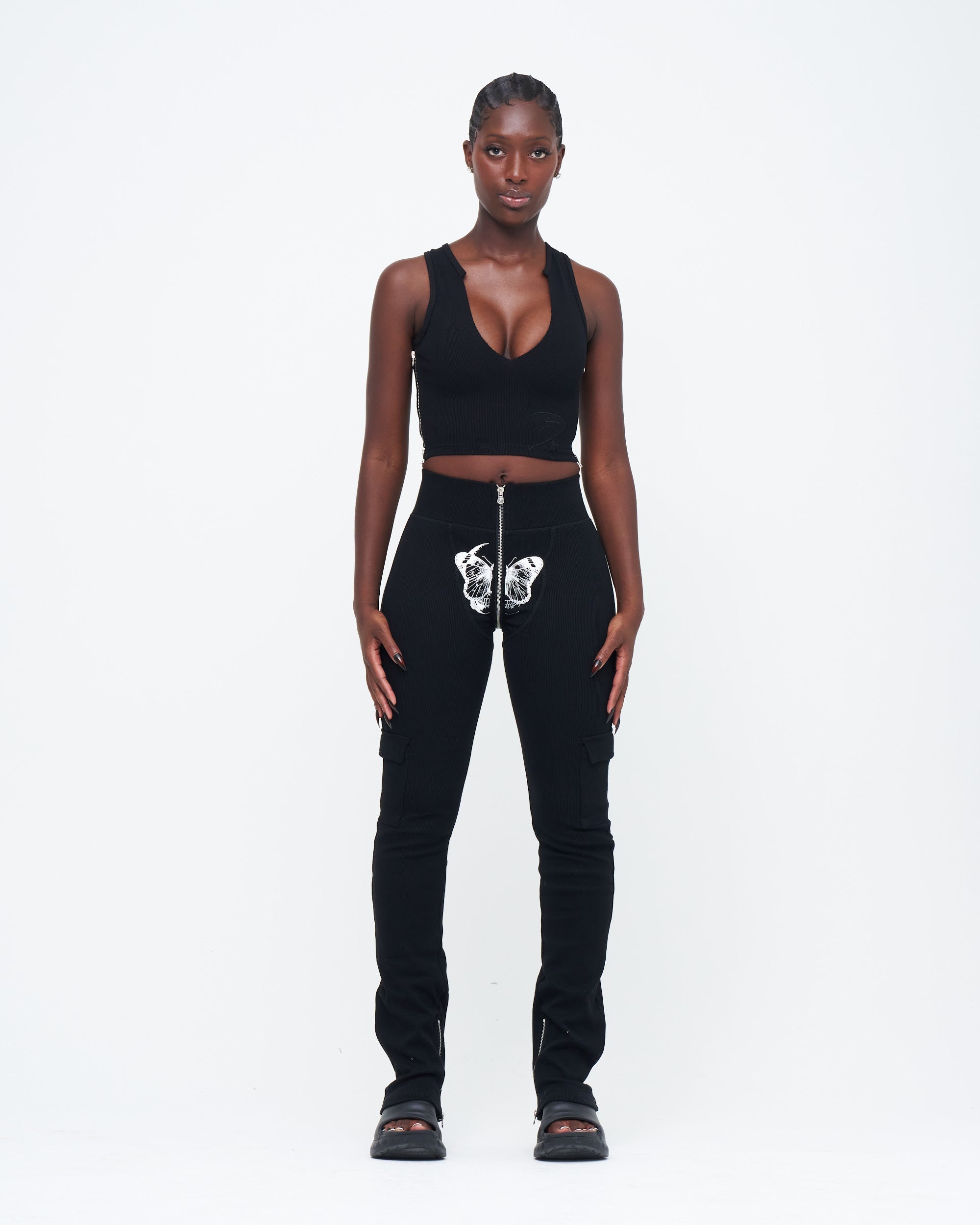 BLACK SIGNATURE UZIP PANTS