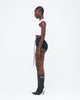 PREORDER CHARCOAL STONE-WASHED UZIP SHORTS