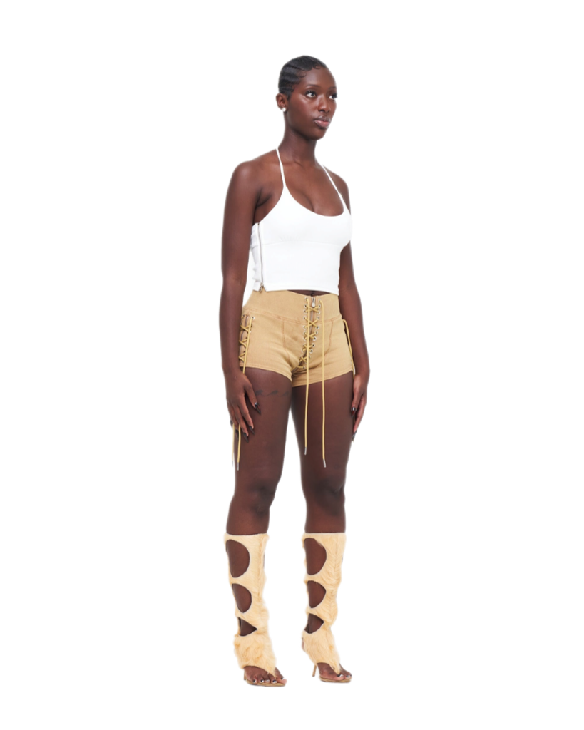 STONE-WASHED UZIP SHORTS – TORDROBES