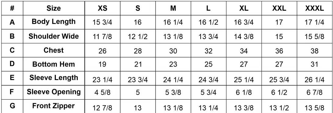 Size Chart Image