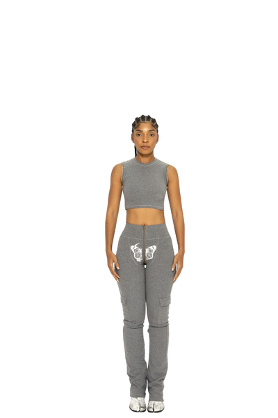 GREY SIGNATURE UZIP PANTS – TORDROBES