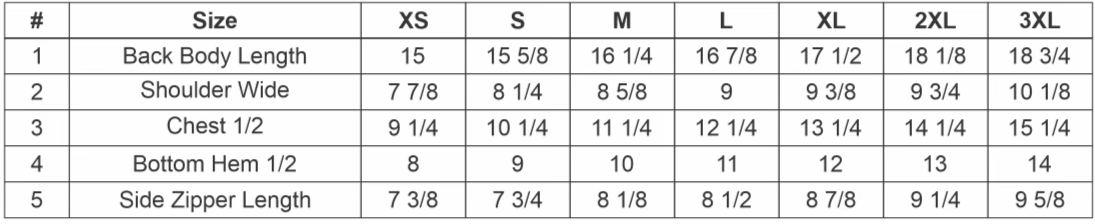 Size Chart Image