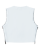 Load image into Gallery viewer, WHITE U-ZIP MUSCLE TANK